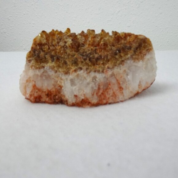 Citrine Geode Crystal ?? 10.5 oz 4" Long Mineral Specimen Quartz Crystal Healing - Picture 1 of 12